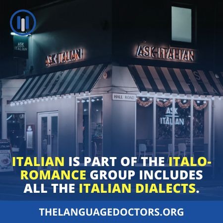 Italian Is An Italo Romance Group