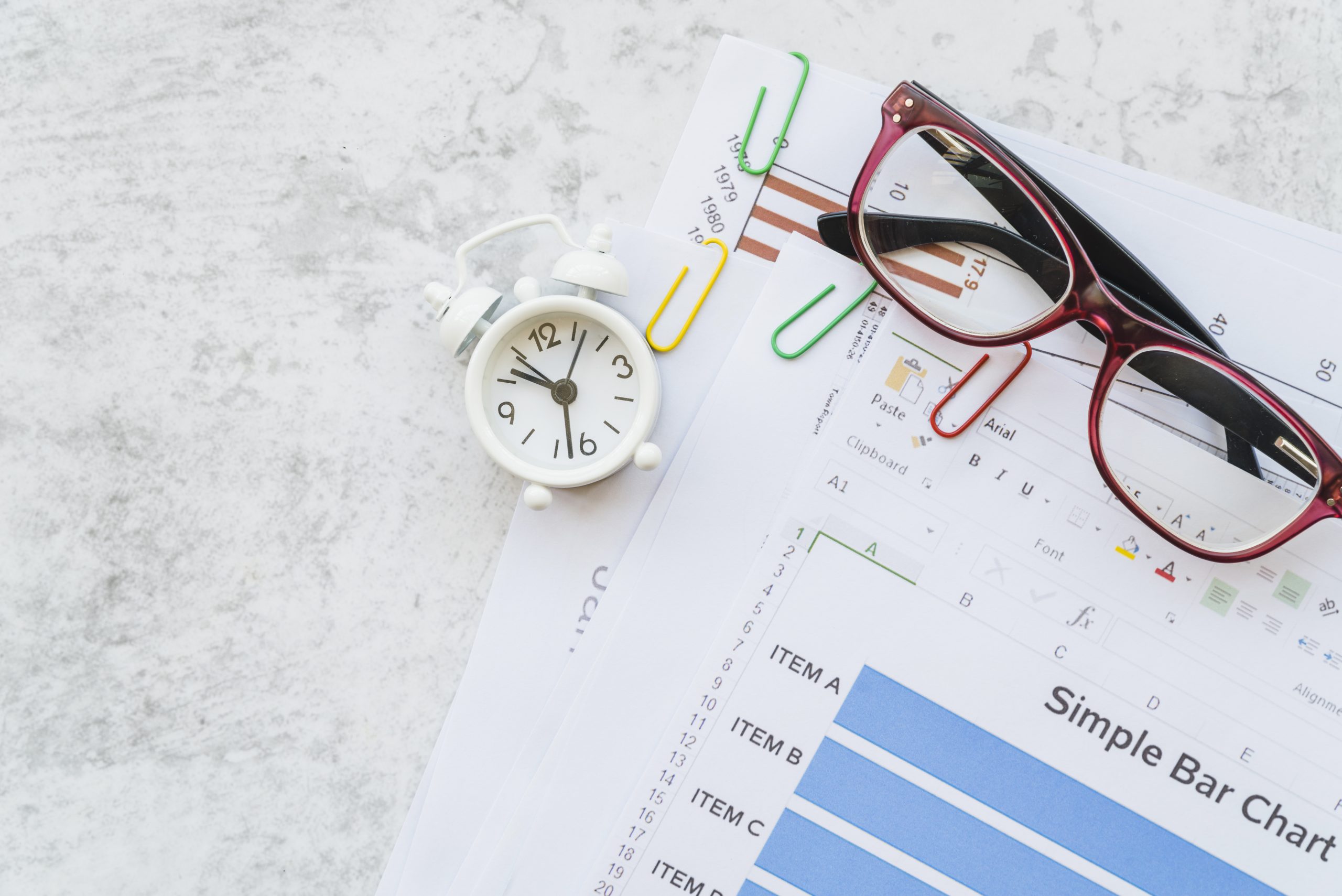chart-papers-with-clips-glasses