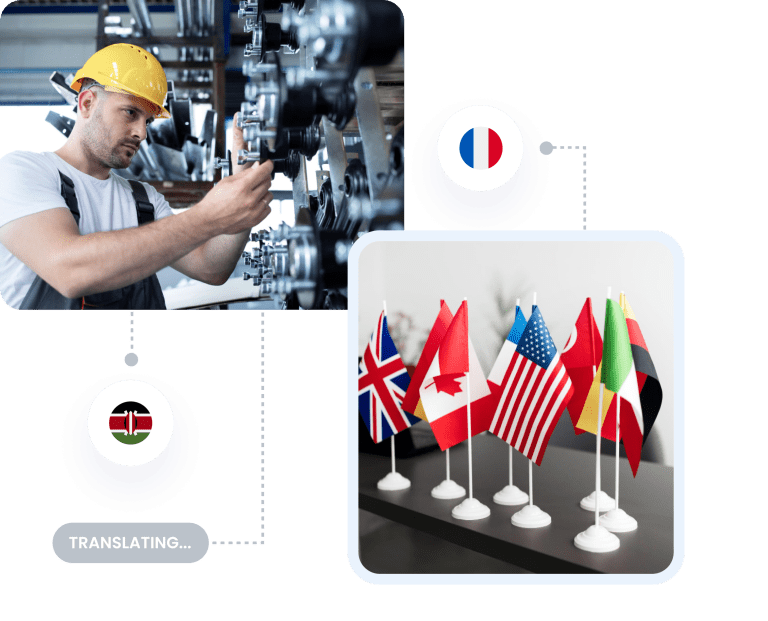 Servicios de traducción técnica para la industria manufacturera